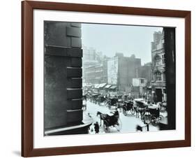 Horse-Drawn Vehicles in High Holborn, London, 1898-null-Framed Photographic Print