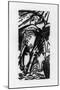 Horse Drinking (Lankheit 832), 1912-Franz Marc-Mounted Giclee Print