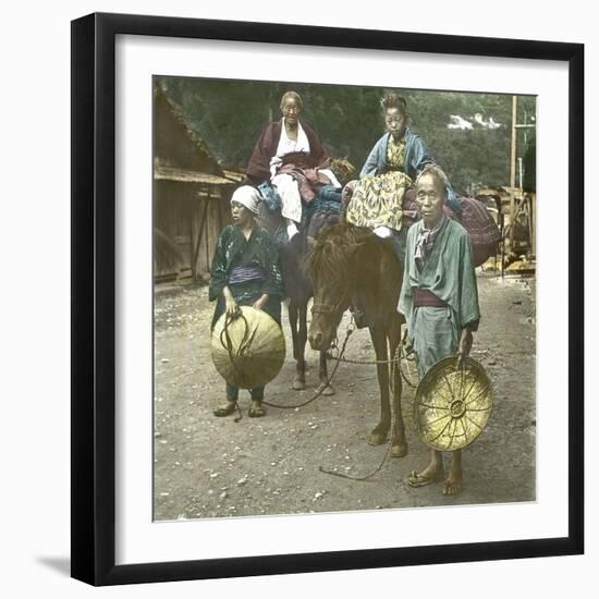 Horse-Driver, Japan, 1900-1905-Leon, Levy et Fils-Framed Photographic Print