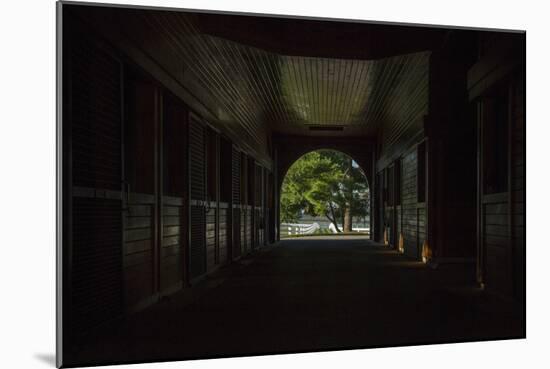 Horse Farm Barn (Inside And Out)-Galloimages Online-Mounted Photographic Print