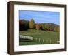 Horse Farm in New England, New Hampshire, USA-Jerry & Marcy Monkman-Framed Photographic Print