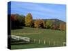 Horse Farm in New England, New Hampshire, USA-Jerry & Marcy Monkman-Stretched Canvas