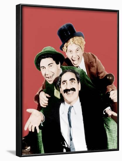 Horse Feathers, Groucho Marx, Chico Marx, Harpo Marx, 1932-null-Framed Photo