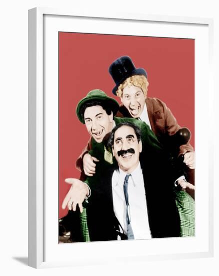 Horse Feathers, Groucho Marx, Chico Marx, Harpo Marx, 1932-null-Framed Photo