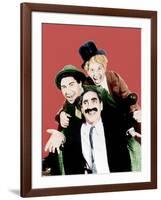 Horse Feathers, Groucho Marx, Chico Marx, Harpo Marx, 1932-null-Framed Photo