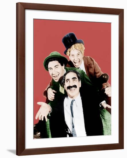 Horse Feathers, Groucho Marx, Chico Marx, Harpo Marx, 1932-null-Framed Photo