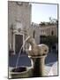 Horse Fountain and the Cathedral of St. Nicola, Cathedral Square, Taormina, Sicily, Italy, Europe-Olivieri Oliviero-Mounted Photographic Print