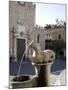 Horse Fountain and the Cathedral of St. Nicola, Cathedral Square, Taormina, Sicily, Italy, Europe-Olivieri Oliviero-Mounted Photographic Print