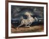 Horse Frightened by Lightning-Eugene Delacroix-Framed Giclee Print