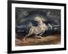 Horse Frightened by Lightning-Eugene Delacroix-Framed Giclee Print