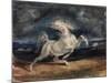 Horse Frightened by Lightning-Eugene Delacroix-Mounted Giclee Print