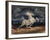 Horse Frightened by Lightning-Eugene Delacroix-Framed Giclee Print