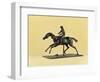 Horse Galloping on Right Foot-Edgar Degas-Framed Giclee Print