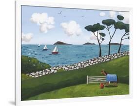 Horse, Gate and Sailing Boats-Sophie Harding-Framed Giclee Print