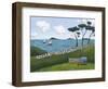 Horse, Gate and Sailing Boats-Sophie Harding-Framed Giclee Print