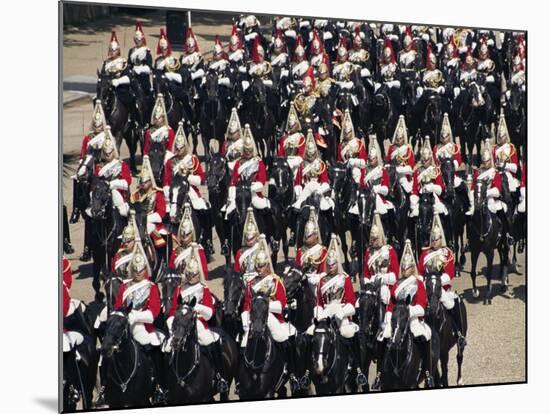 Horse Guards at Trooping the Colour, London, England, United Kingdom-Hans Peter Merten-Mounted Photographic Print