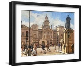 Horse Guards (Oil on Canvas)-Richard Foster-Framed Giclee Print