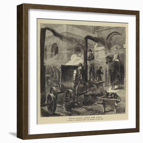 Horse Guards under Fire Again-Godefroy Durand-Framed Giclee Print