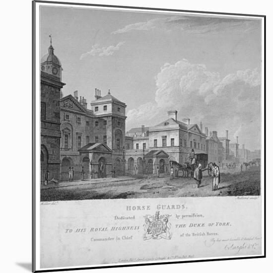 Horse Guards, Westminster, London, 1795-Thomas Medland-Mounted Giclee Print