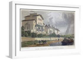 Horse Hauling a Barge on the Regent's Canal at Park Village East, London, 1829-W Radcliff-Framed Giclee Print