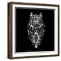 Horse Head Black Mesh-Lisa Kroll-Framed Art Print