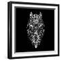 Horse Head Black Mesh-Lisa Kroll-Framed Art Print