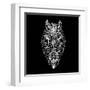 Horse Head Black Mesh-Lisa Kroll-Framed Art Print