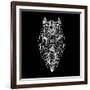 Horse Head Black Mesh-Lisa Kroll-Framed Art Print