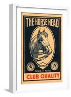 Horse Head Club Quality Matches-null-Framed Art Print