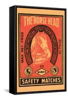 Horse Head Safety Matches-null-Framed Stretched Canvas