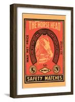 Horse Head Safety Matches-null-Framed Art Print