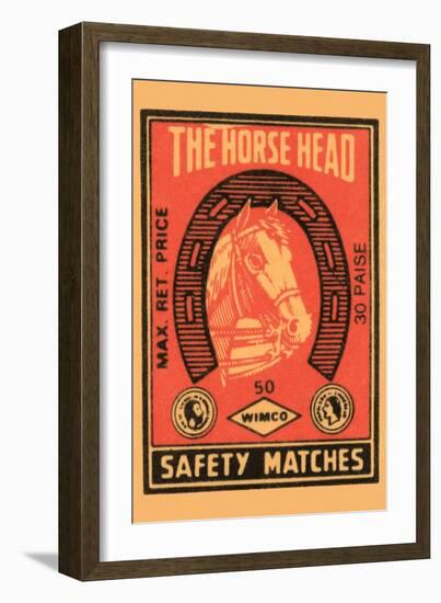 Horse Head Safety Matches-null-Framed Art Print