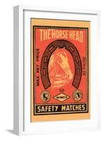 Horse Head Safety Matches-null-Framed Art Print