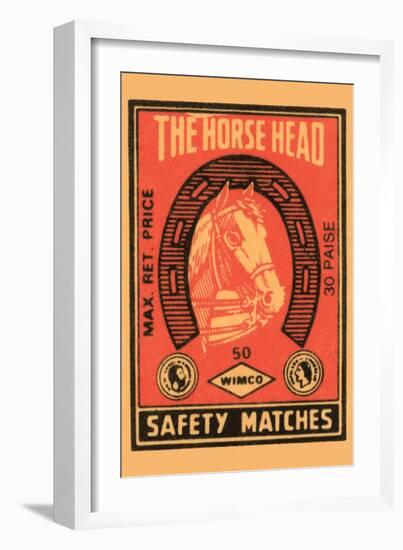 Horse Head Safety Matches-null-Framed Art Print