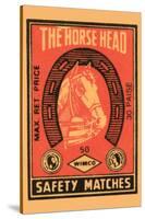 Horse Head Safety Matches-null-Stretched Canvas