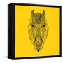 Horse Head Yellow Mesh-Lisa Kroll-Framed Stretched Canvas