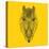 Horse Head Yellow Mesh-Lisa Kroll-Stretched Canvas