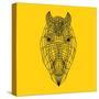 Horse Head Yellow Mesh-Lisa Kroll-Stretched Canvas