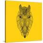 Horse Head Yellow Mesh-Lisa Kroll-Stretched Canvas