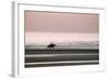 Horse Horseback Riding on Beach by Sunset-null-Framed Photographic Print