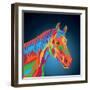 Horse Icon. Animal and Art Design. Graphic-Jemastock-Framed Art Print