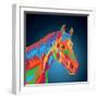 Horse Icon. Animal and Art Design. Graphic-Jemastock-Framed Art Print