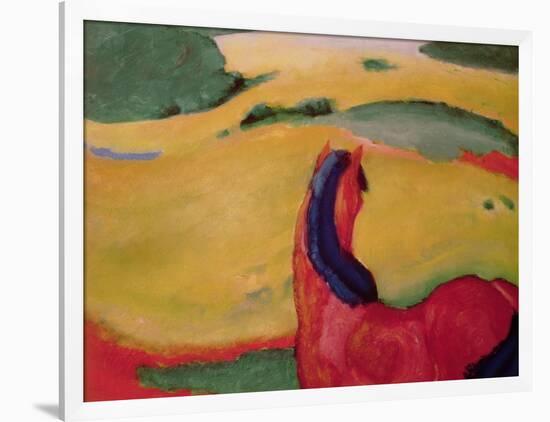 Horse in a Landscape, 1910-Franz Marc-Framed Giclee Print