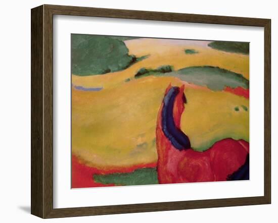 Horse in a Landscape, 1910-Franz Marc-Framed Giclee Print