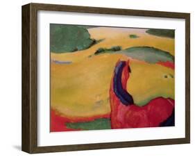 Horse in a Landscape, 1910-Franz Marc-Framed Giclee Print