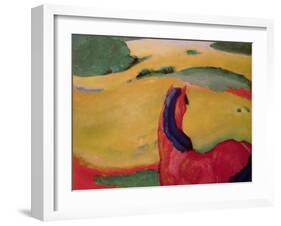 Horse in a Landscape, 1910-Franz Marc-Framed Giclee Print