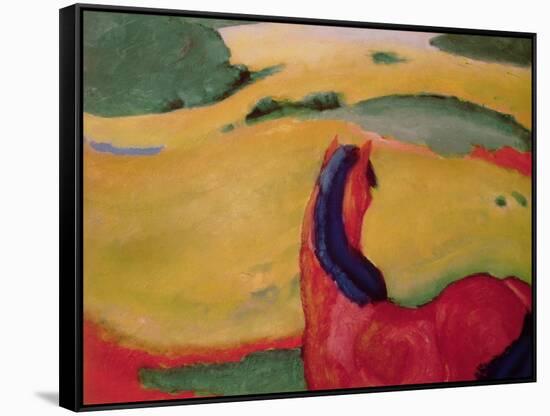 Horse in a Landscape, 1910-Franz Marc-Framed Stretched Canvas