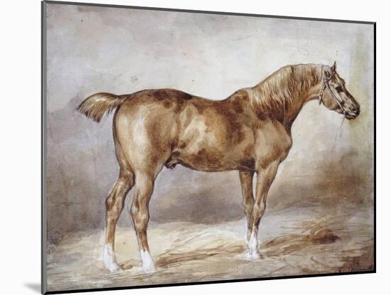 Horse in a Stable-Théodore Géricault-Mounted Giclee Print