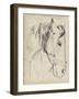 Horse in Bridle Sketch I-Jennifer Parker-Framed Art Print