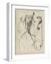 Horse in Bridle Sketch I-Jennifer Parker-Framed Art Print